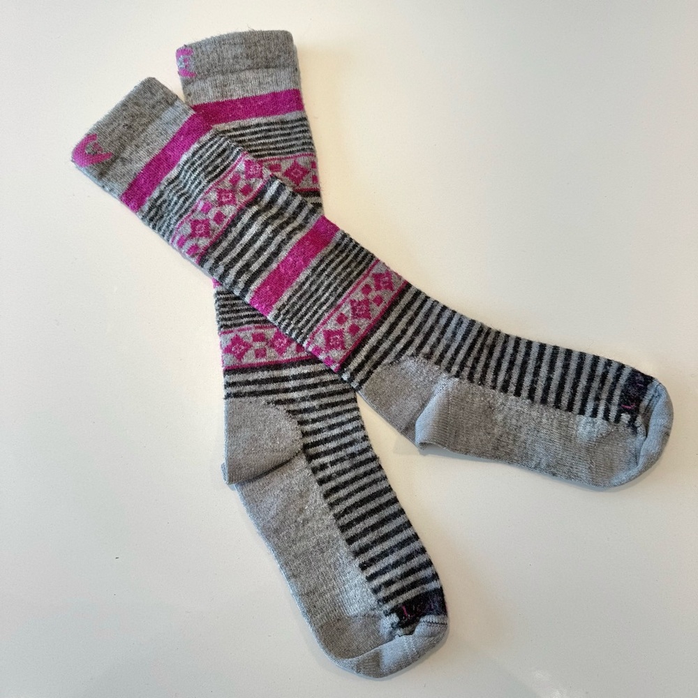 🛍️4 for 20$ / Lorpen OTC Wool Ski Sock / Grey / 6-7